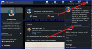 Adding Education achievement in LinkedIn Profile