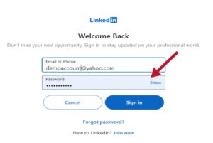 Linkedin login